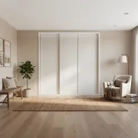 Заказать Белые двери – купе для гардеробной комнаты фотография 3