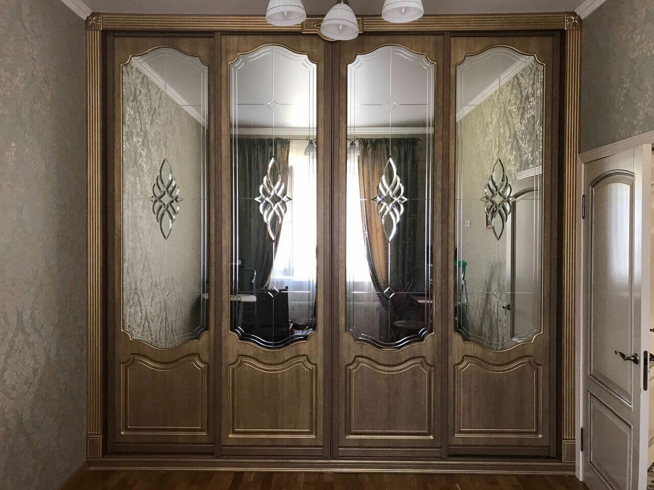 дверцы с зеркалом для шкафа