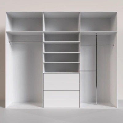Шкаф купе трехдверный комбинированный из стекла LACOBEL и зеркало серебро фото 4