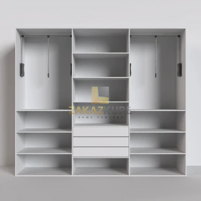Шкаф-купе с комбинированными дверями из ЭКОКОЖИ и стекла LACOBEL фото 4
